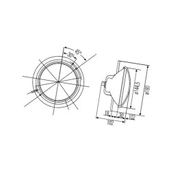 Reflektor 04326362, R2 , Hella 1A3003370041