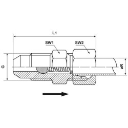 Zawór zwrotny M10x1/ fi 6mm