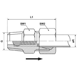 Zawór zwrotny M10X1/fi 6mm