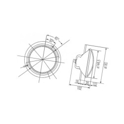 Reflektor 04326362, R2 , Hella 1A3003370041