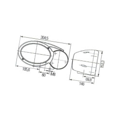Lampa zespolona, lewa 1EB996167031 Hella 4082300205510