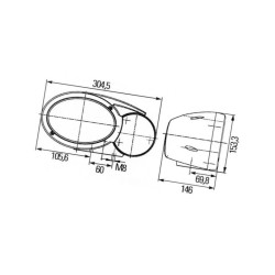 Lampa zespolona, prawa 1EB996167041 Hella 4082300205527