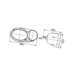 Lampa zespolona, prawy 1EB996167187 Hella 9002920126434