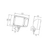 Reflektor, lewy 1EA993975091 Hella 9002920101424