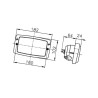 Reflektor, przedni Case Hella 4082300135817
