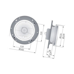 Head lamp unit H4