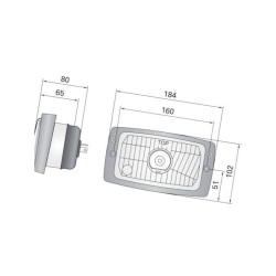 Head lamp unit H4