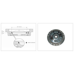Case 5187958 Tłumik drgań sprzęgła D262 Z14 35/40 LUK 370008410 Ergis 4005108555144