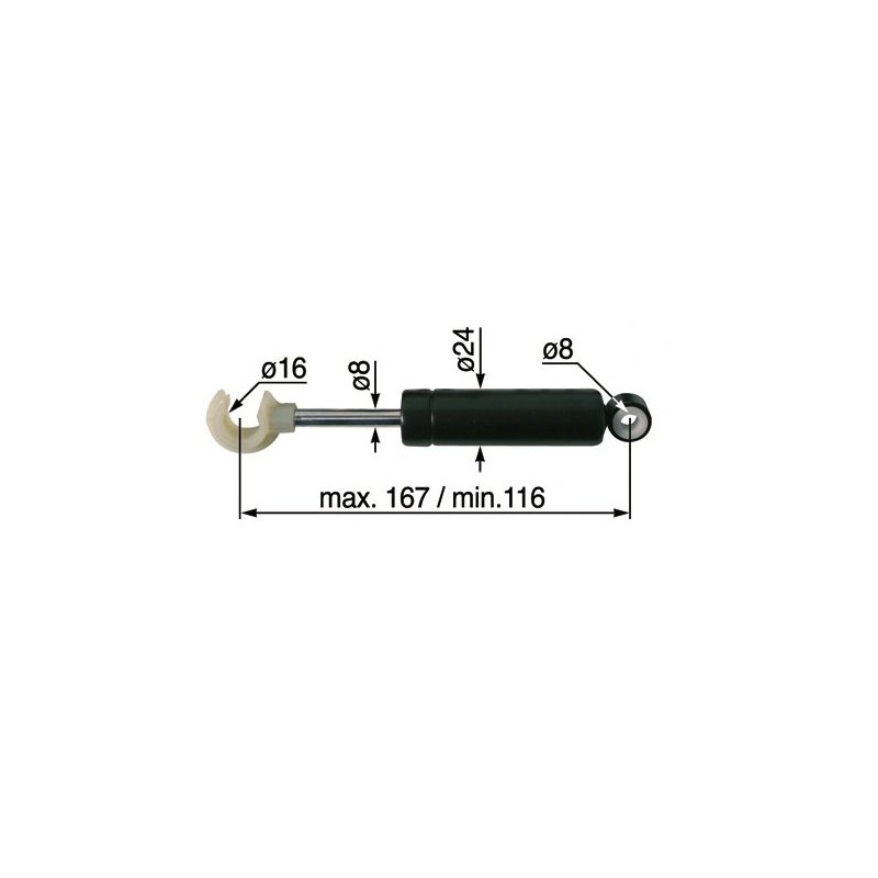 Grammer - Amortyzator do LHF 120/170mm - 1096583