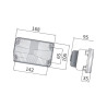 Reflektor 143x72, drogowy John Deere AL75338