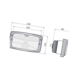 Head lamp unit H4
