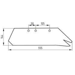 Lemiesz, leyw 16" 093139 pasuje do Fraugde Mølbro 5700030884810