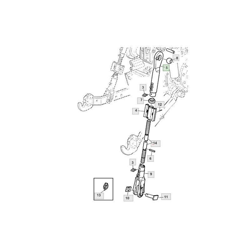 Śruba dwustronna wieszaka M33x3,5 -  L165914
