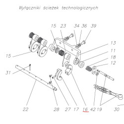 Unia 3074080701 Sprzęgiełko ścieżek technologicznych, pierwsze, pasuje do Famarol