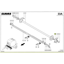 Claas Krzywka tarczowa prawa 000834740.0, 834740