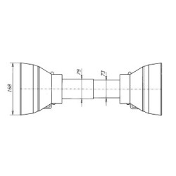Osłona wałka LFMR BSS-5/7 1010mm  fi pierścienia 63,5mm