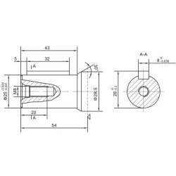 Silnik 250cm3/obr SMR 10KW, 235obr/min fi 25mm