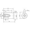 Silnik 250cm3/obr SMR 10KW, 235obr/min fi 25mm