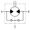 Silnik 250cm3/obr SMR 10KW, 235obr/min fi 25mm