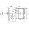 Silnik hydrauliczny 400cm3/obr SMH 10,0KW 185obr/min fi 32mm gopart 8719493052015