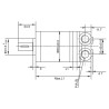 Silnik hydrauliczny 12cm3/obr SMM 2,4KW 1550obr/min fi 16mm gopart 8719607280440