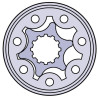 Silnik hydrauliczny 20cm3/obr SMM 2,4KW 1005obr/min fi 16mm gopart 8719607280419