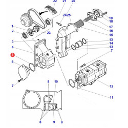 Massey Ferguson 3800447M1 Oring zaślepki przekładni pompy hydraulicznej