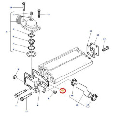 Massey Ferguson 4222844M1 Uszczelka podstawy termostatu Kramp 8716106904235