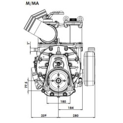 Pompa próżniowa z napędem hydraulicznym 18620 l/min z automatycznym smarowaniem i balastem B.P.