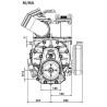 Pompa próżniowa z napędem hydraulicznym 18620 l/min z automatycznym smarowaniem i balastem B.P.