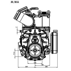 Pompa próżniowa 540 obr.min, 15270 l/min z automatycznym smarowaniem i balastem B.P.
