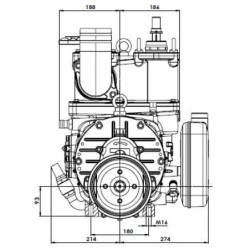 Pompa próżniowa z napędem hydraulicznym 13520 l/min z automatycznym smarowaniem i balastem B.P.