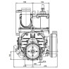 Pompa próżniowa z napędem hydraulicznym 13520 l/min z automatycznym smarowaniem i balastem B.P.