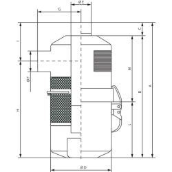 Filtr powietrza z tłumikiem 8000 l/min BP