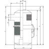 Filtr powietrza z tłumikiem 5500 l/min BP