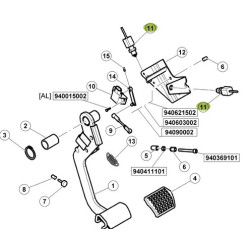 Claas 7700066322 Przełącznik pedału sprzęgła