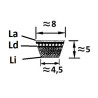 Pasek klinowy 8x770mm Ld Optibelt VB8750