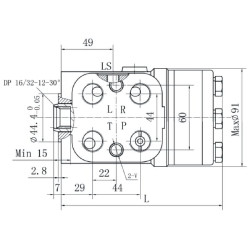 Orbitrol 400 OSPC-LS 400 cm3/obr gen.III, 200/140 bar gopart 8719493060355