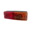 Lampa tylna zespolona, prostokątna, 12/24V pomarańczowa/czerwona, przykręcana