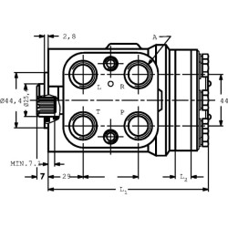 Orbitrol 250 OSPC-LS, Danfoss 11085069 +zawór OLSA