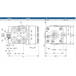 Orbitrol 100 OSPC-ON, Danfoss 150N-2005, 225/ 170 bar