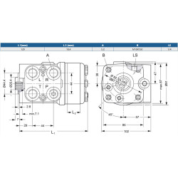 Orbitrol 80 OSPC-LS, Danfoss 150-1183, 225/170 bar