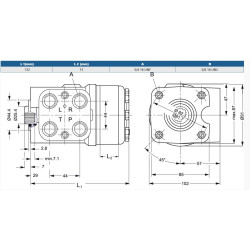 Orbitrol 100 OSPB-ON, Danfoss 150N-1027, 280/175 bar