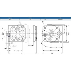 Orbitrol 100 OSPC-ON, Danfoss 150N-1172, 101/155 bar