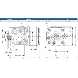 Orbitrol 125 OSPC-CN, Danfoss 150-0179, 225/ 170 bar