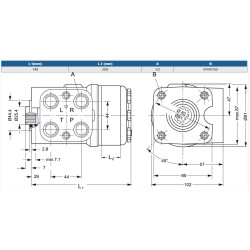 Orbitrol 160 OSPB-ON, Danfoss 150-0043, 280/210 bar