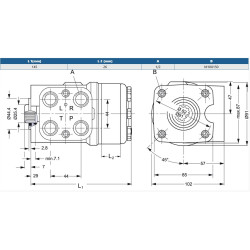 Orbitrol 200 OSPB-ON, Danfoss 150-0044, 280/210 bar