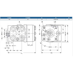 Orbitrol 200 OSPC-LS, Danfoss 150-1234, 225/170 bar