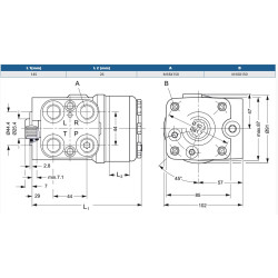 Orbitrol 200 OSPC-ON, Danfoss 150-1057, 200/140 bar