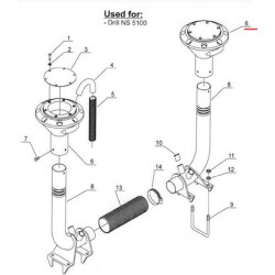 Kongskilde 7002158530 Górny dystrybutor